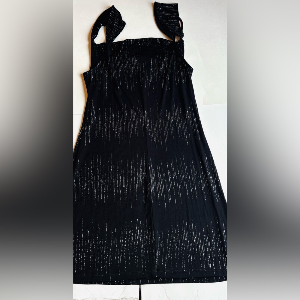 CARABELLA Collection Womens Stretch Black Sequin Dress, Size Large Spandex Blend - Picture 9 of 10